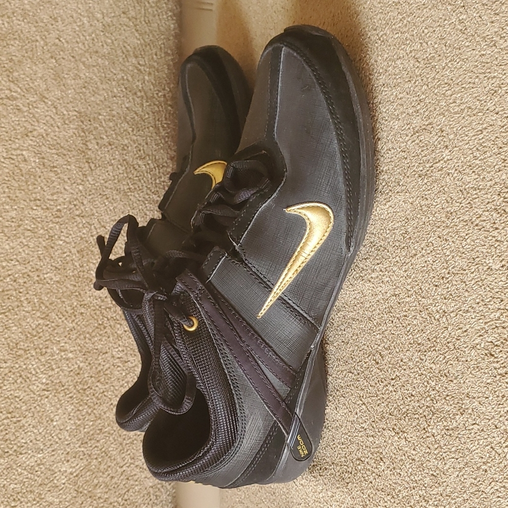 Mens Nike Zoom sneakers tennis shoes size 8 black gold - Picture 5 of 9